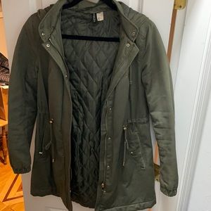 Olive Green H&M fall coat